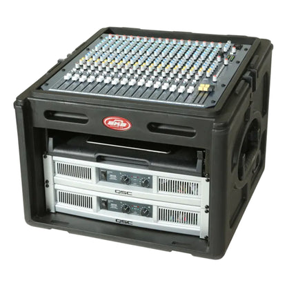 SKB Roto Rack/Mixer Console, 10U Slanted Rackmount on top, 6U Rackmount in Front - 422005