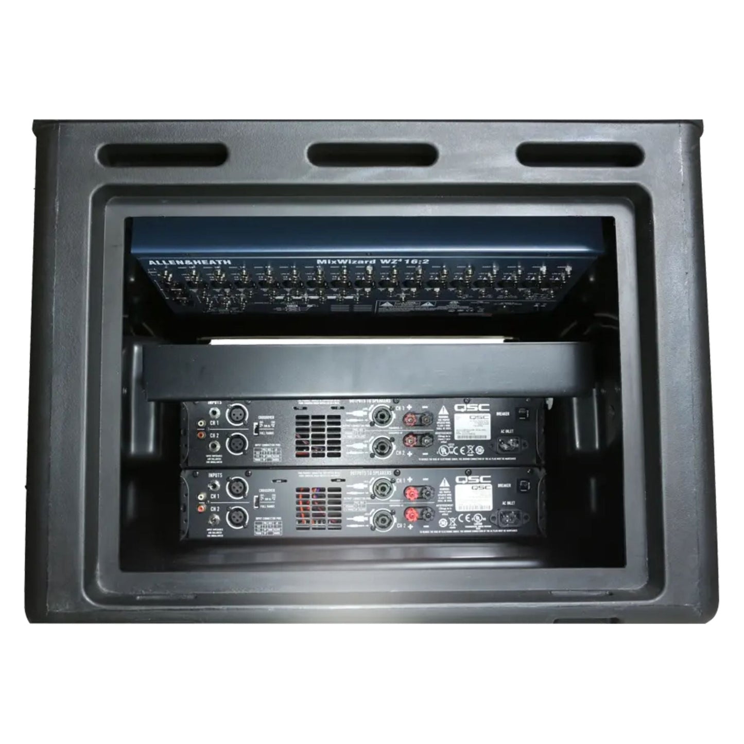 SKB Roto Rack/Mixer Console, 10U Slanted Rackmount on top, 6U Rackmount in Front - 422005