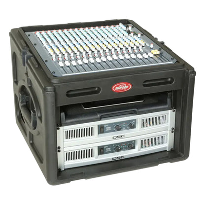 SKB Roto Rack/Mixer Console, 10U Slanted Rackmount on top, 6U Rackmount in Front - 422005