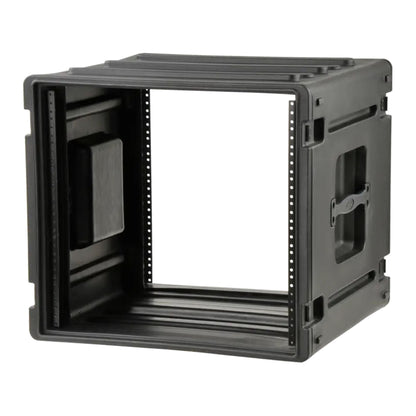 SKB 8U Roto Rack Case Polyethylene Gear Protector, Stackable, Waterproof, Black - 422014