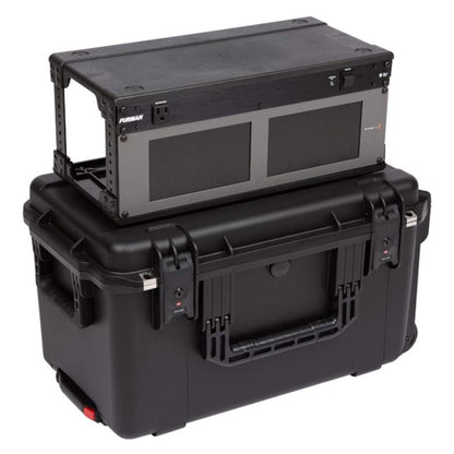 SKB iSeries 4U Shallow Fly Rack, Waterproof Polypropylene Hard Case, 9 Inch - 422017