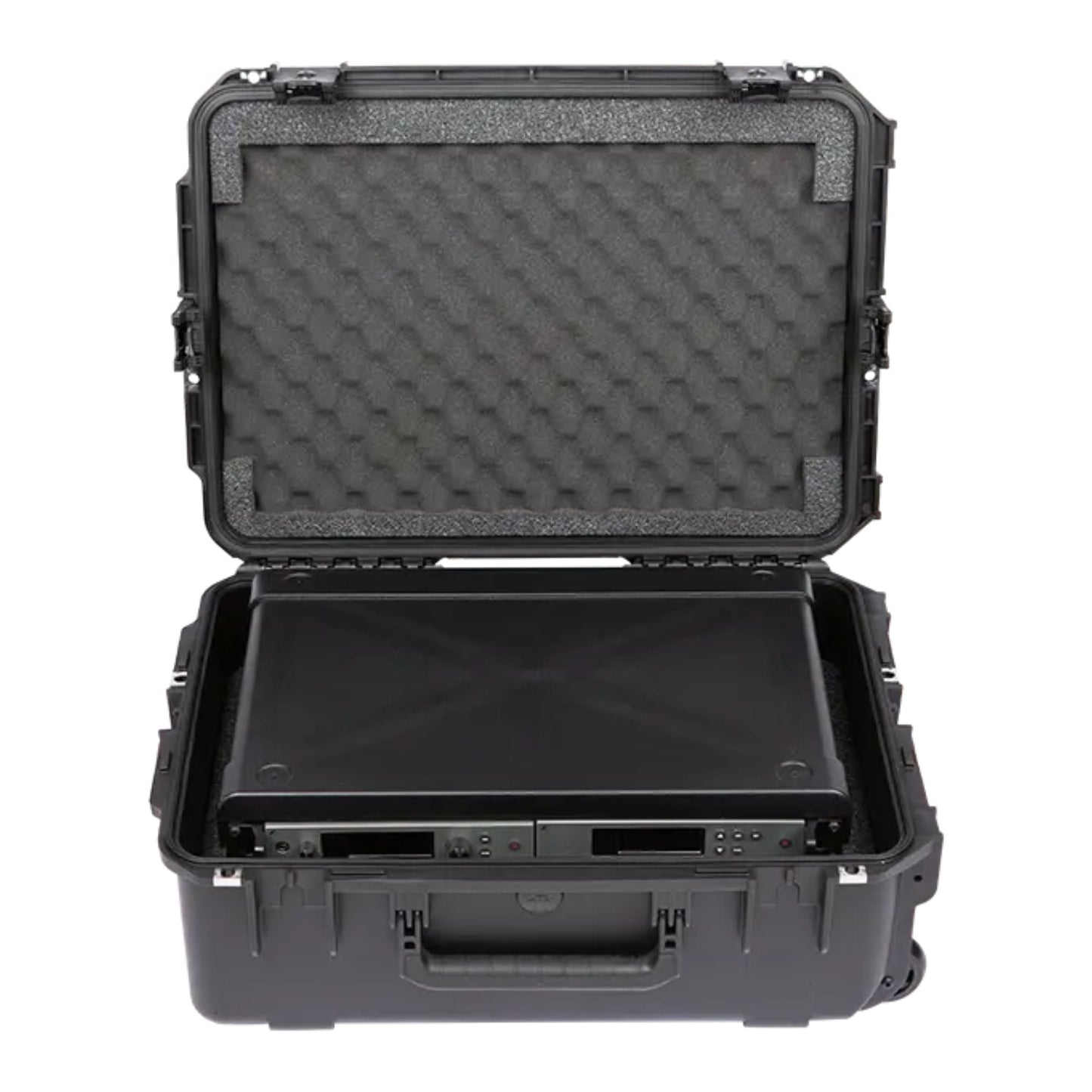 SKB 2U iSeries 13" Injection Molded Fly Rack with Built-In Wheels and Handle - 422018