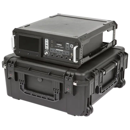 SKB iSeries 3U Fly Rack, Waterproof Polypropylene Hard Case for Storage, 20 Inch - 422021