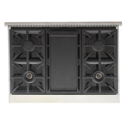 Kucht Professional 36" 5.2 cu. ft. Natural Gas Range in Cement Gray with True Simmer Burners, KFX3600X-GY - KFX3600X-GY