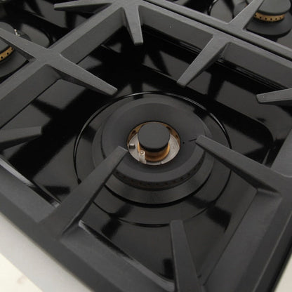 Kucht Professional 36" 5.2 cu. ft. Natural Gas Range in Light Blue with True Simmer Burners, KFX3600X-LB - KFX3600X-LB