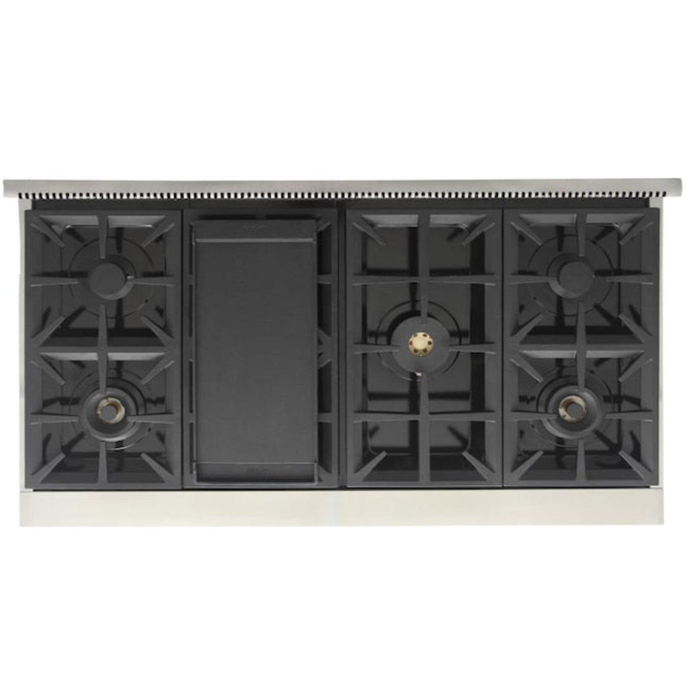 Kucht Professional 48" 6.7 cu. ft. Propane Gas Range in Black with Silver Accents, KFX480/LP-BK - KFX480/LP-BK