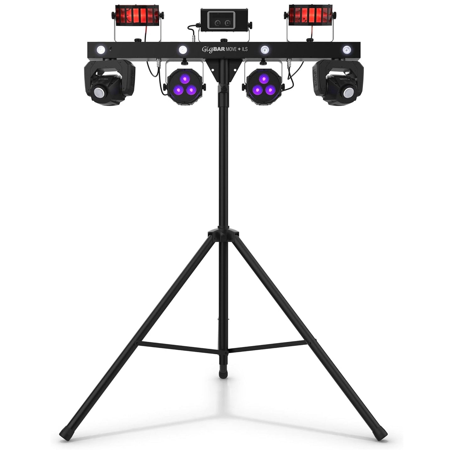CHAUVET DJ 5-in-1 LED Lighting System on Single Bar Compatible with ILS, Black - 424852