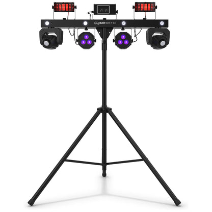 CHAUVET DJ 5-in-1 LED Lighting System on Single Bar Compatible with ILS, Black - 424852