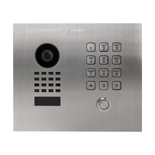 DoorBird D1101KH Classic Flush-Mount IP Video Door Station, 1 Call Button in  Stainless Steel V2A