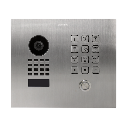 DoorBird D1101KH Classic Flush-Mount IP Video Door Station, 1 Call Button in  Stainless Steel V2A