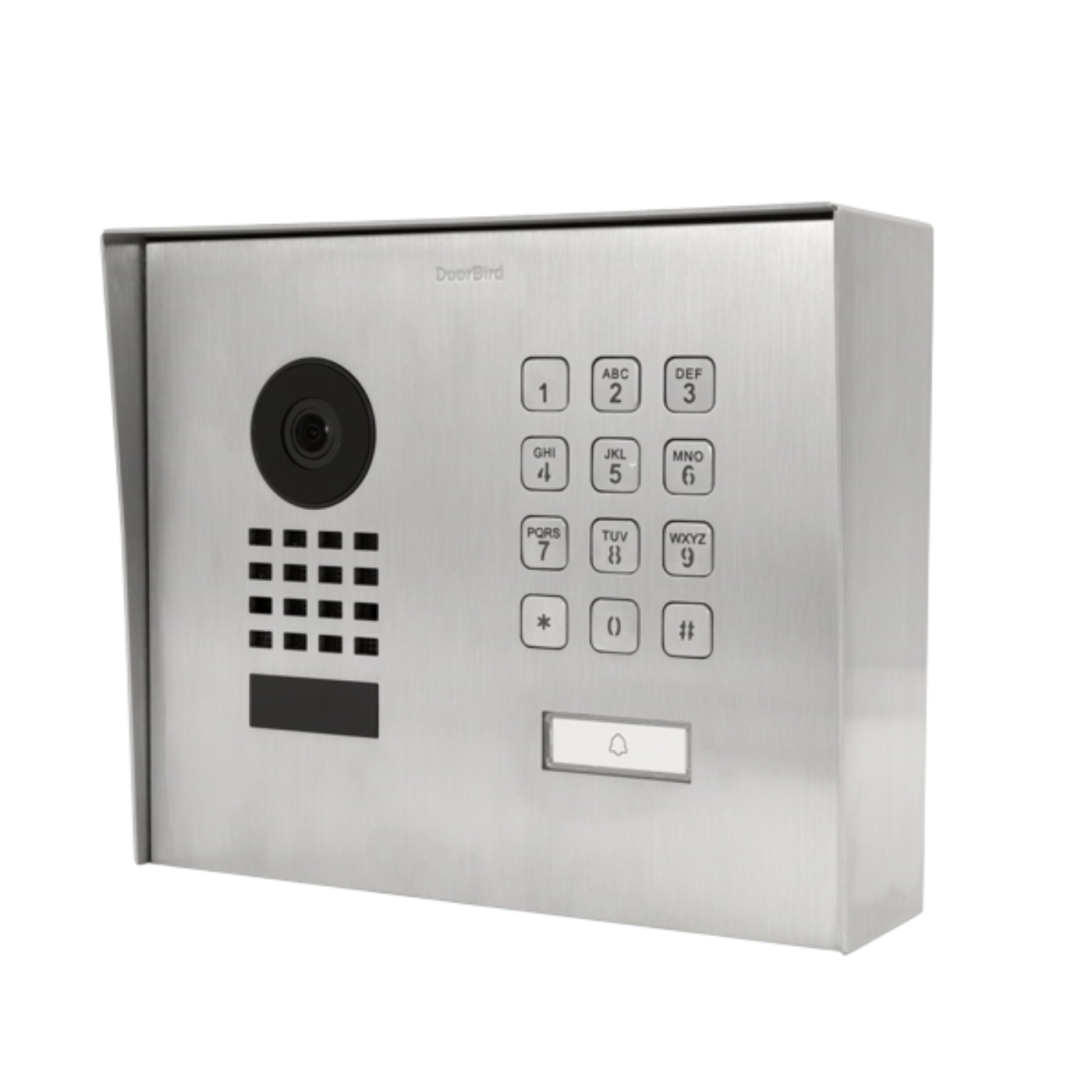 DoorBird D1101KH Modern Surface-Mount IP Video Door Station, 1 Call Button in  Stainless Steel V4A - 423867581