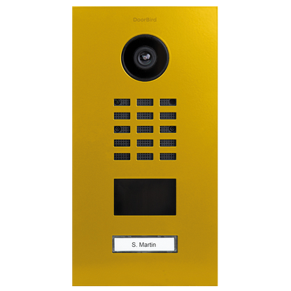 DoorBird D2101V IP Video Door Station, 1 Call Button in Signal Yellow, RAL 1003