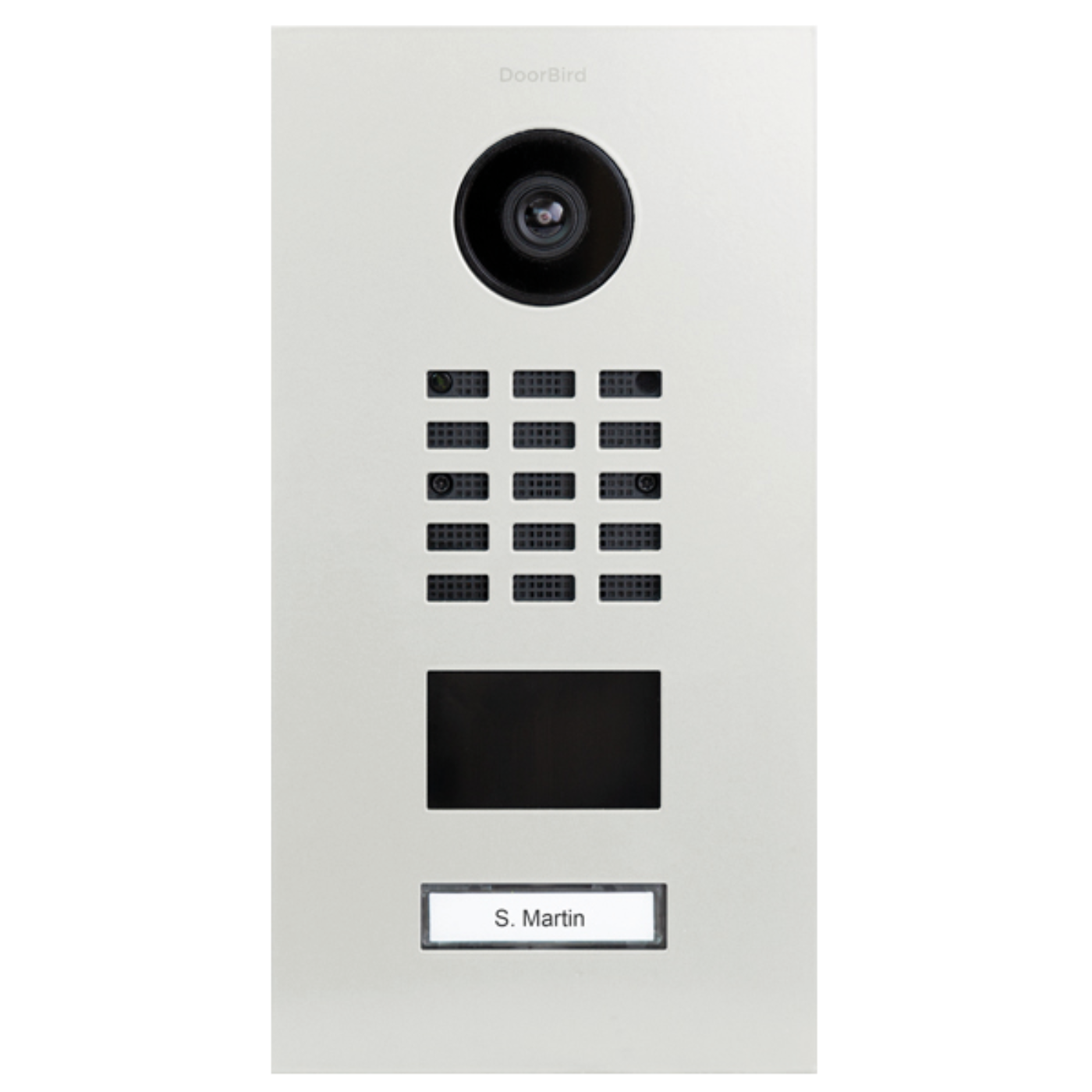 DoorBird D2101V IP Video Door Station, 1 Call Button in Traffic White, RAL 9016 - 423870598