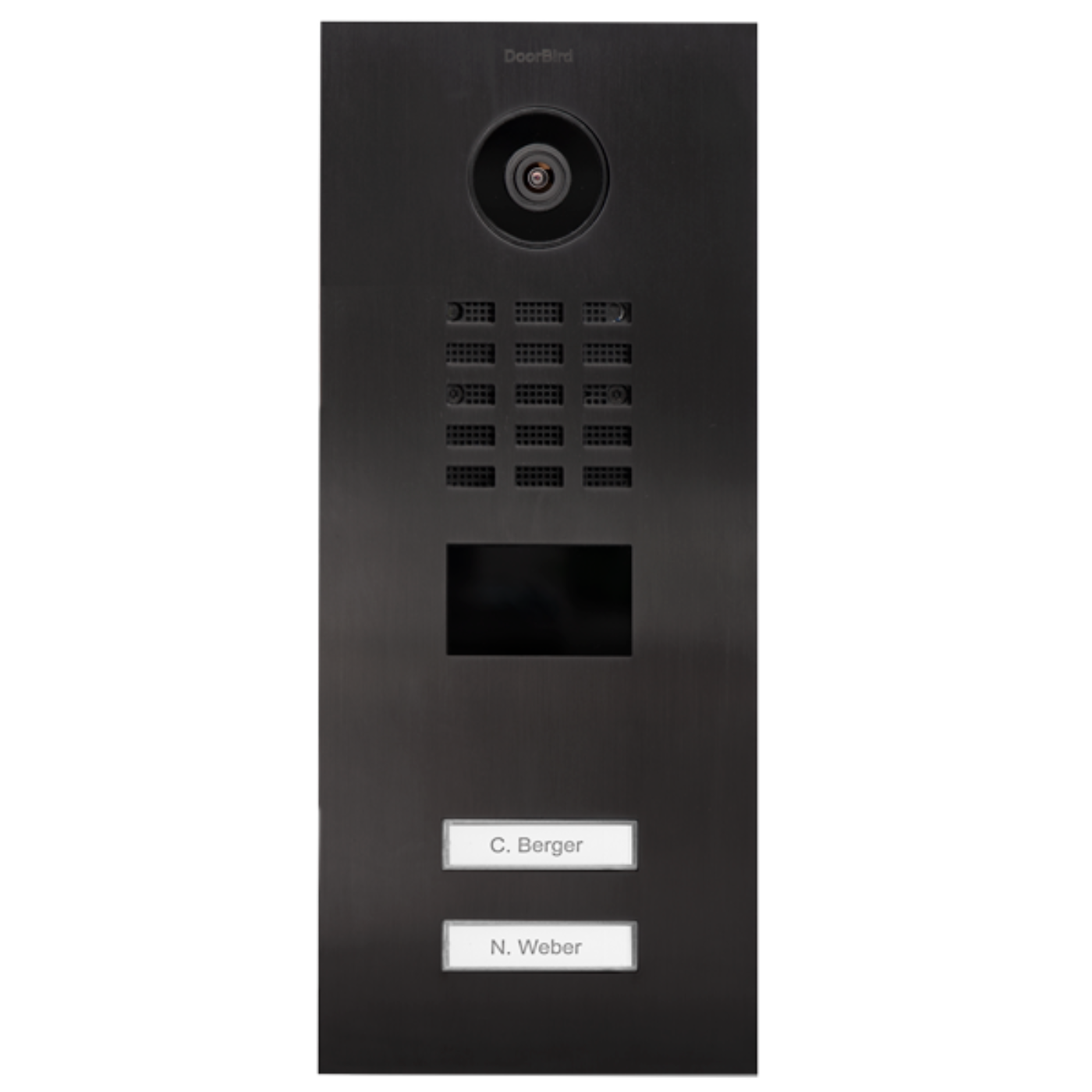 DoorBird D2102V IP Video Door Station, 2 Call Button in Titanium - 423870697