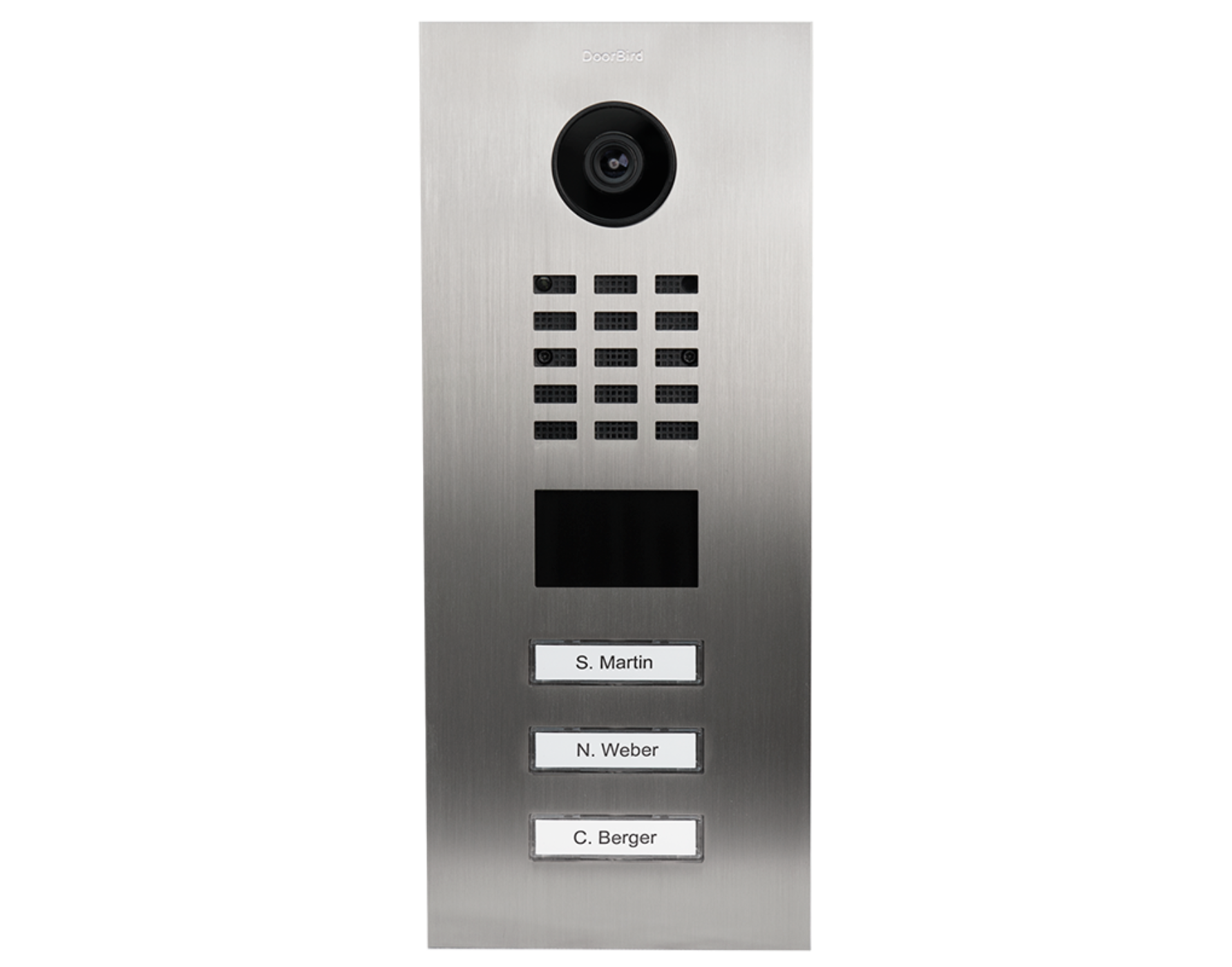DoorBird D2103V IP Video Door Station, 3 Call Button in  Stainless Steel V2A - 423870727