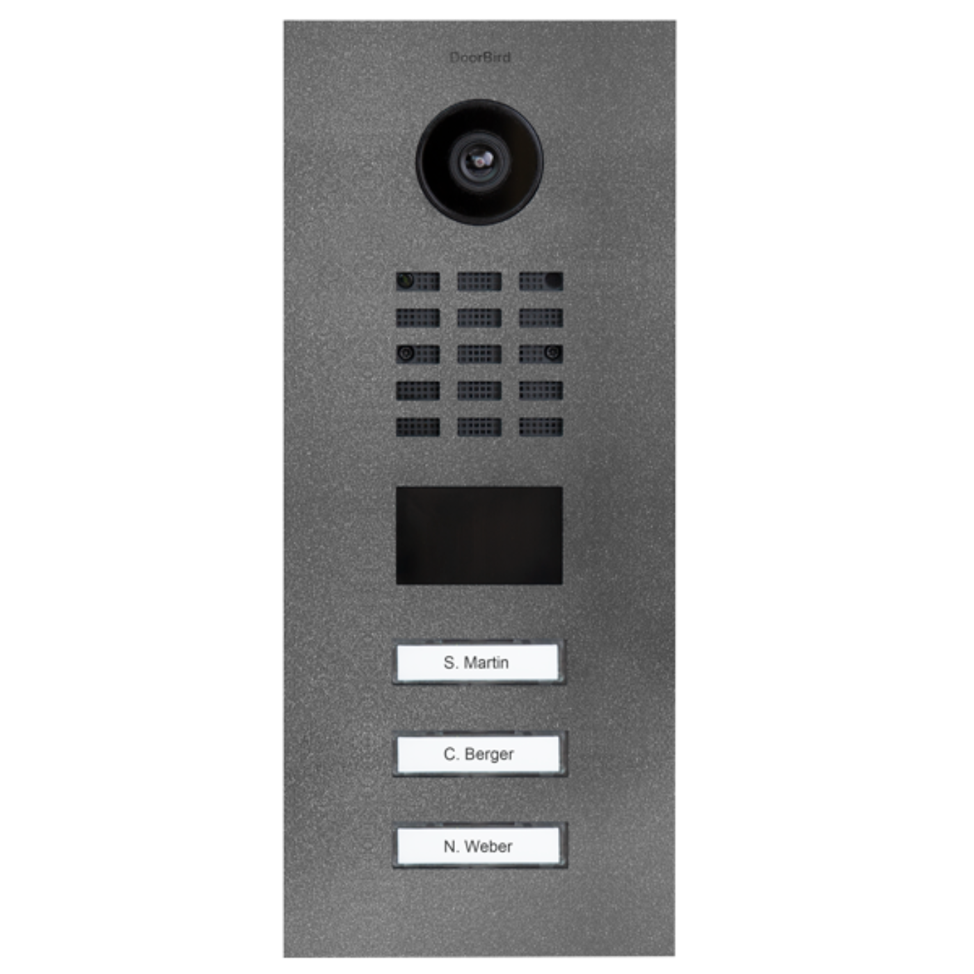 DoorBird D2103V IP Video Door Station, 3 Call Button in DB 703 Stainless Steel - 423870765