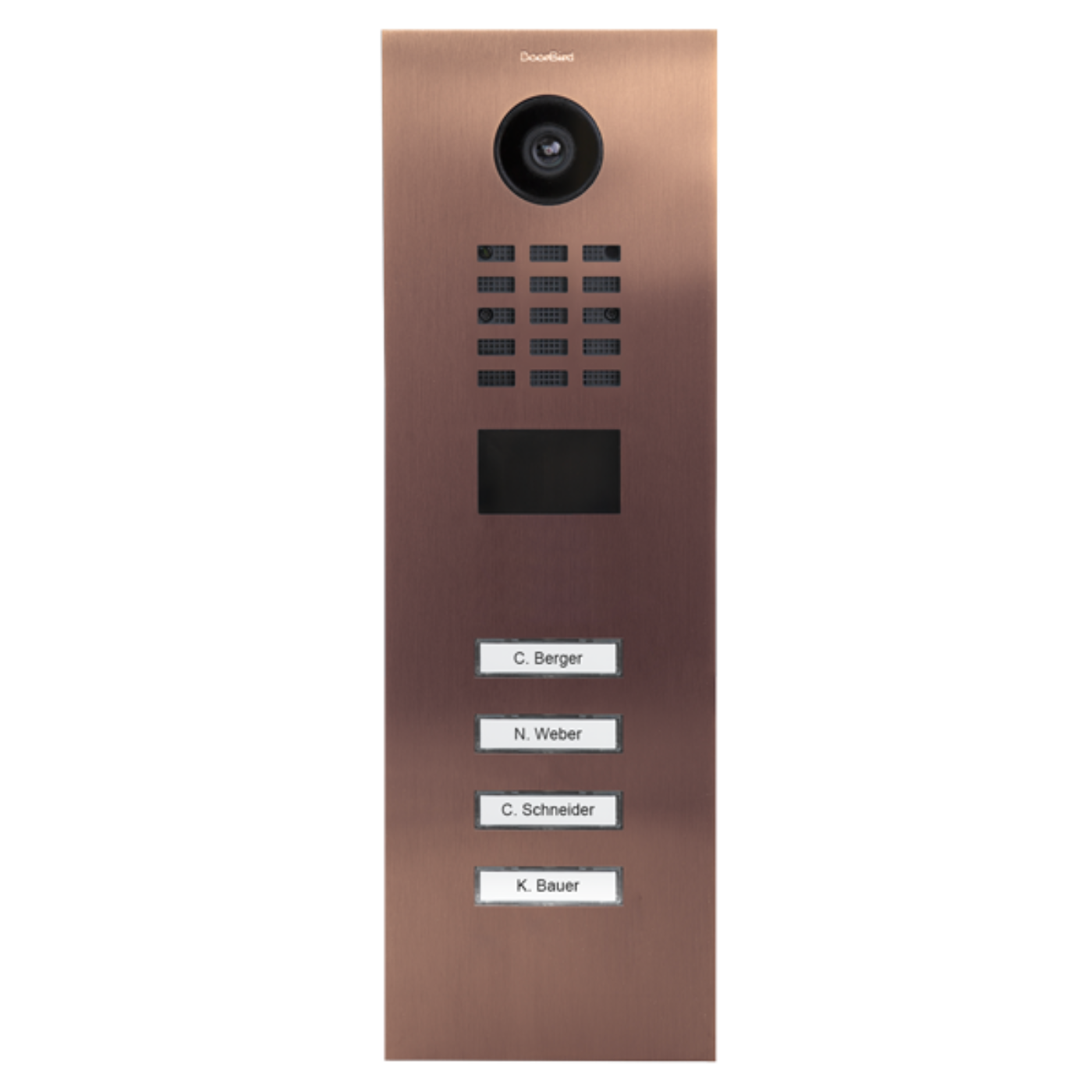 DoorBird D2104V IP Video Door Station, 4 Call Button in Bronze - 423871304
