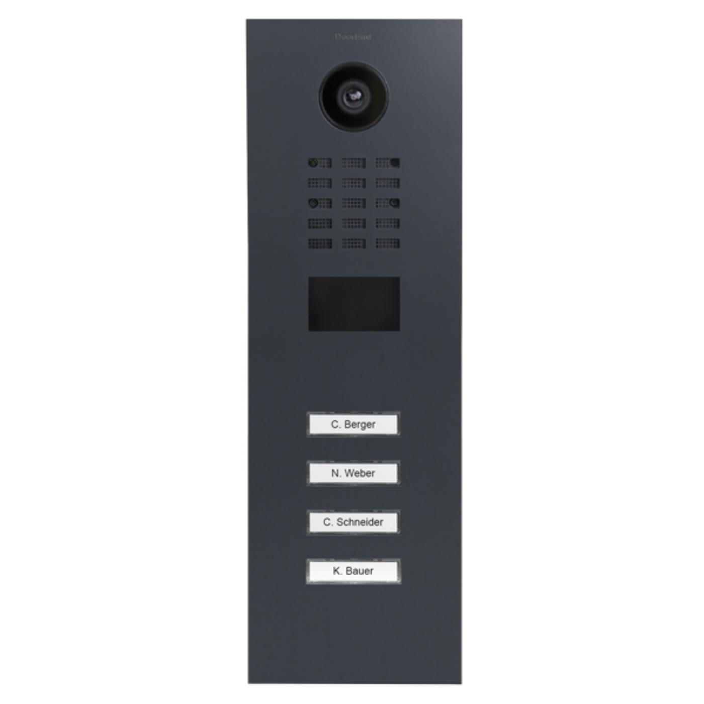 DoorBird D2104V IP Video Door Station, 4 Call Button in Anthracite Grey, RAL 7016 - 423871335