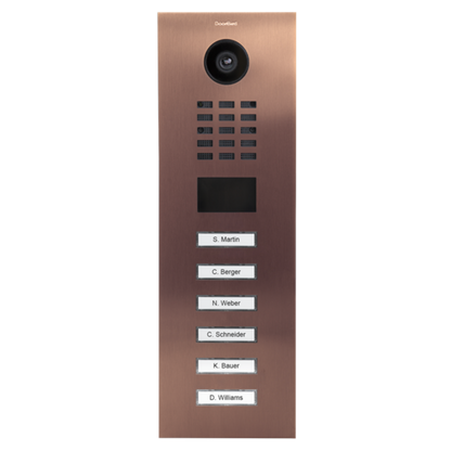 DoorBird D2106V IP Video Door Station, 6 Call Button in Bronze - 423871380