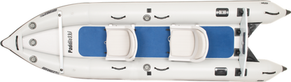 Sea Eagle 437PSK_SW PaddleSki Inflatable Catamaran Boat 2 Person Swivel Seat Package New - 437PSK_SW