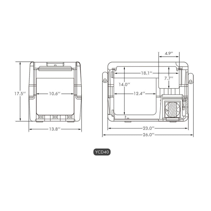 42QT JP40 12V APP Controlled Refrigerator Portable Freezer| ICECO