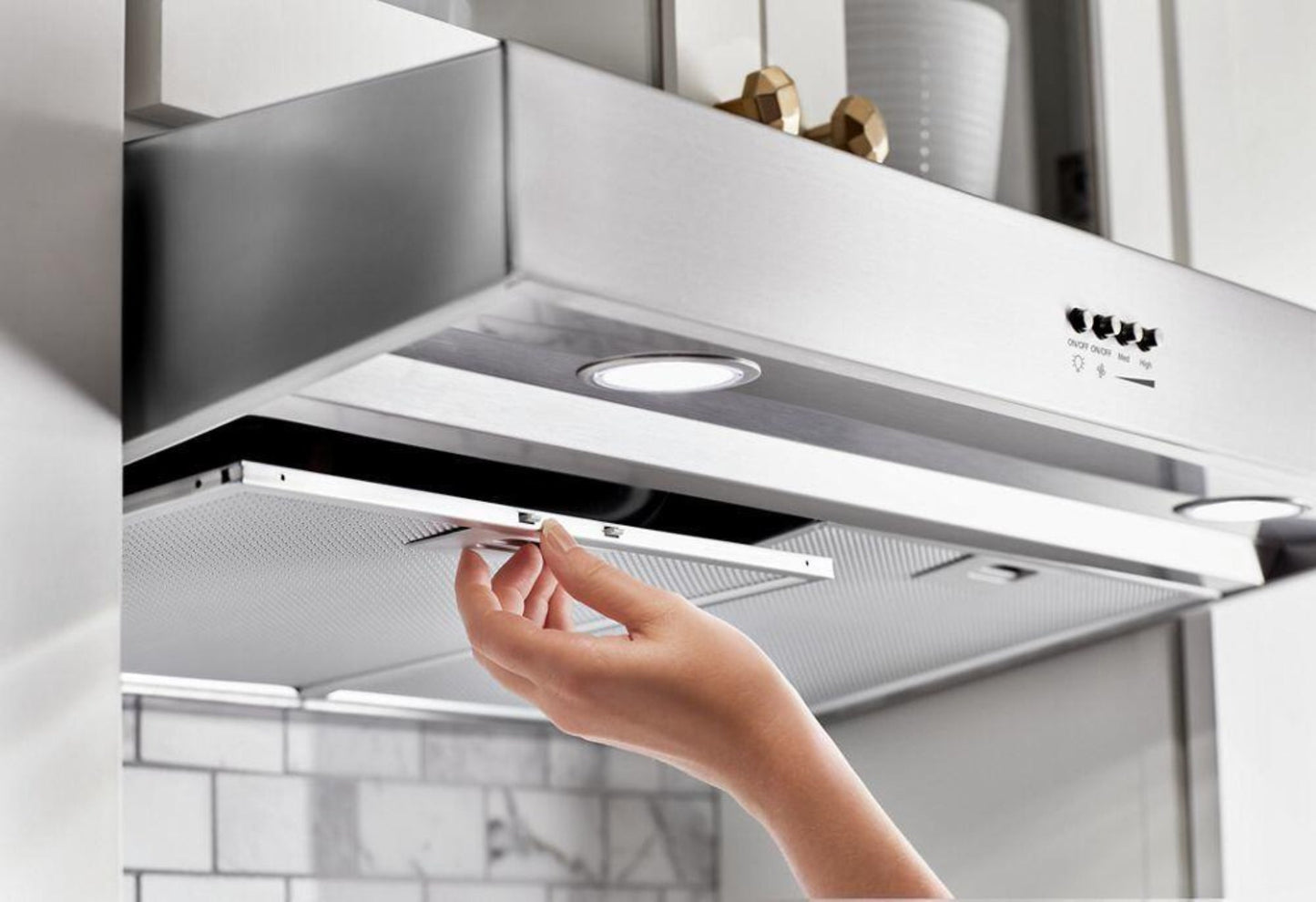 WHIRLPOOL 24" Range Hood with Full-Width Grease Filters -WVU37UC4FS-KT