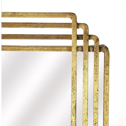 Butler Specialty Company Uptown Rectangular Wall Mirrored, Gold  - 4436226