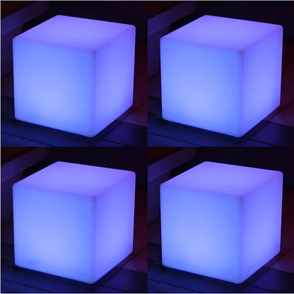 Main Access 16" Pool Spa Waterproof Color-Changing LED Light Cube Seat (4 Pack) - 45002