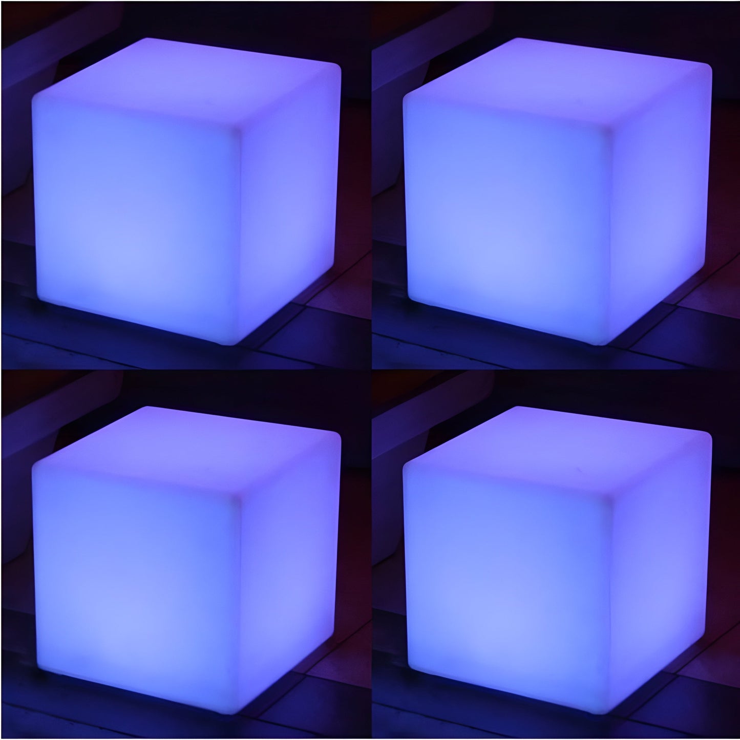 Main Access 16" Pool Spa Waterproof Color-Changing LED Light Cube Seat (4 Pack) - 45002