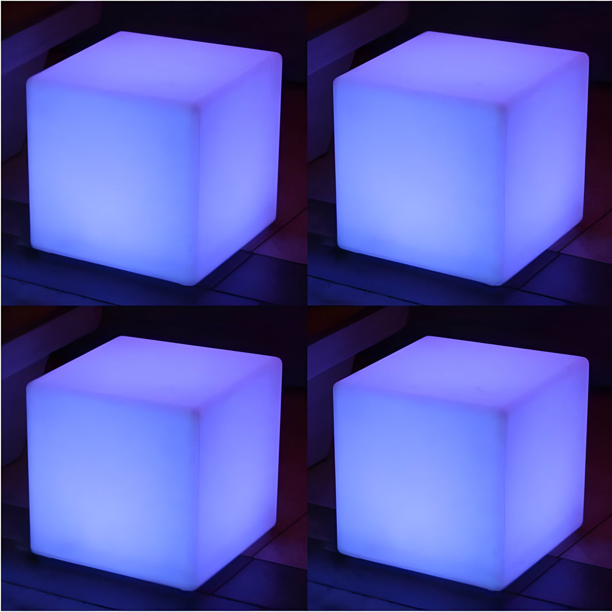 Main Access 16" Pool Spa Waterproof Color-Changing LED Light Cube Seat (4 Pack) - 45002