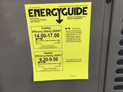 York International 2.5 Ton Split-System Heat Pump 208-230/60/1 R410A 16 SEER - YHG30B21S