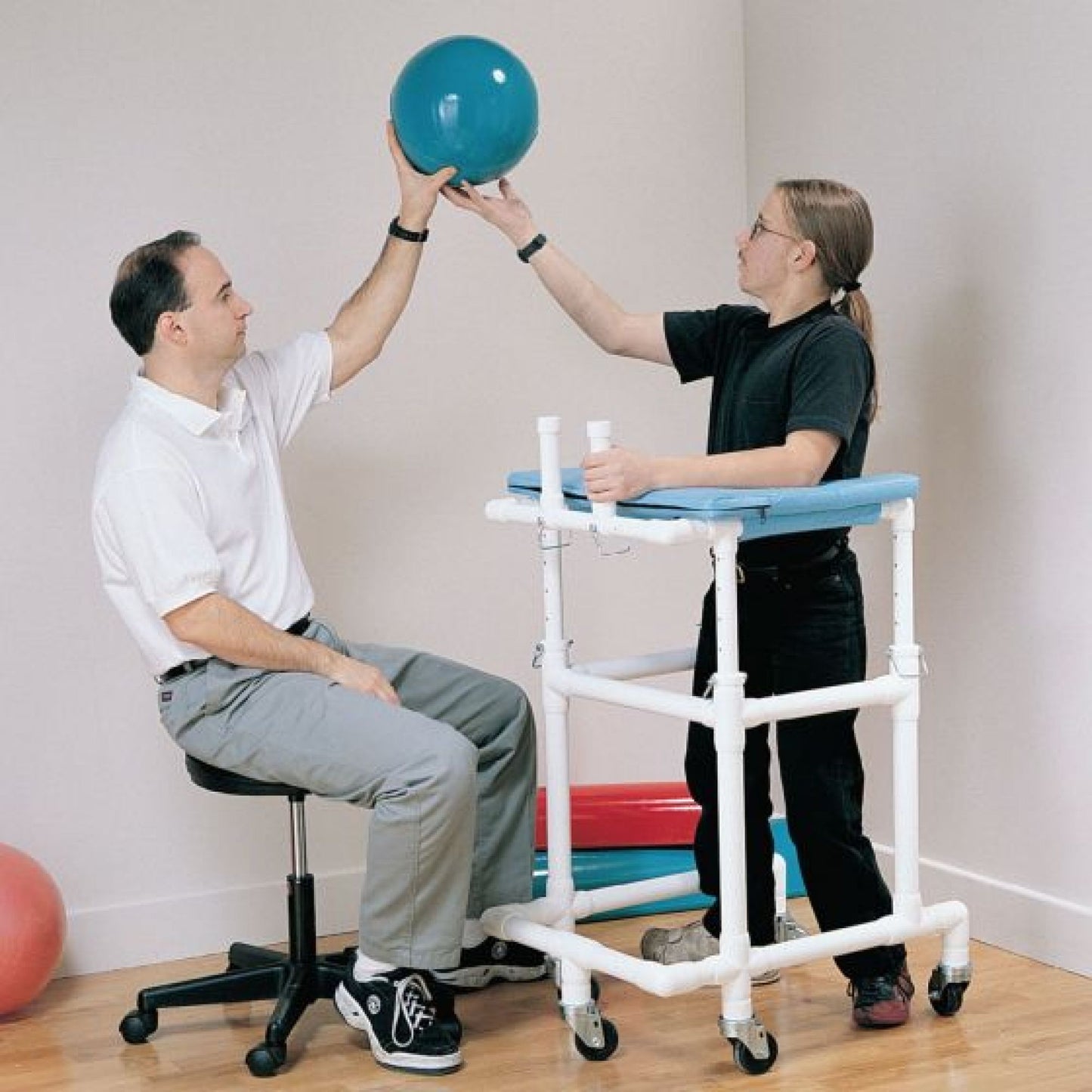 Patterson Medical MJM Platform Walker Adjustable Height, Light Blue - 4610M