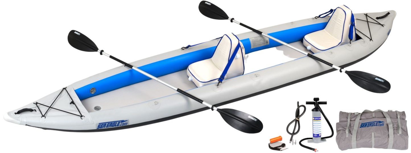 Sea Eagle 465FTK_D2 465ft FastTrack Inflatable Kayak Deluxe 2 Person Package New - 465FTK_D2