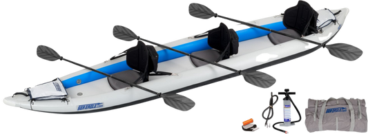 Sea Eagle 465FTK_P 465ft FastTrack Inflatable Kayak Pro 3 Person Package New - 465FTK_P