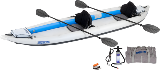 Sea Eagle 465FTK_P2 465ft FastTrack Inflatable Kayak Pro 2 Person Package New - 465FTK_P2