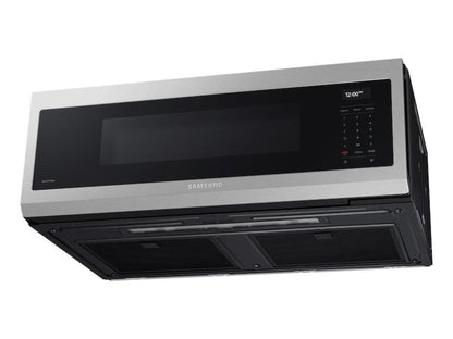 Samsung 30" 1.1 Cu. Ft. Smart Over-the-Range Microwave with Wi-Fi, Voice Control, and Superior Hood Performance in Stainless Steel - ME11A7710DS-KT