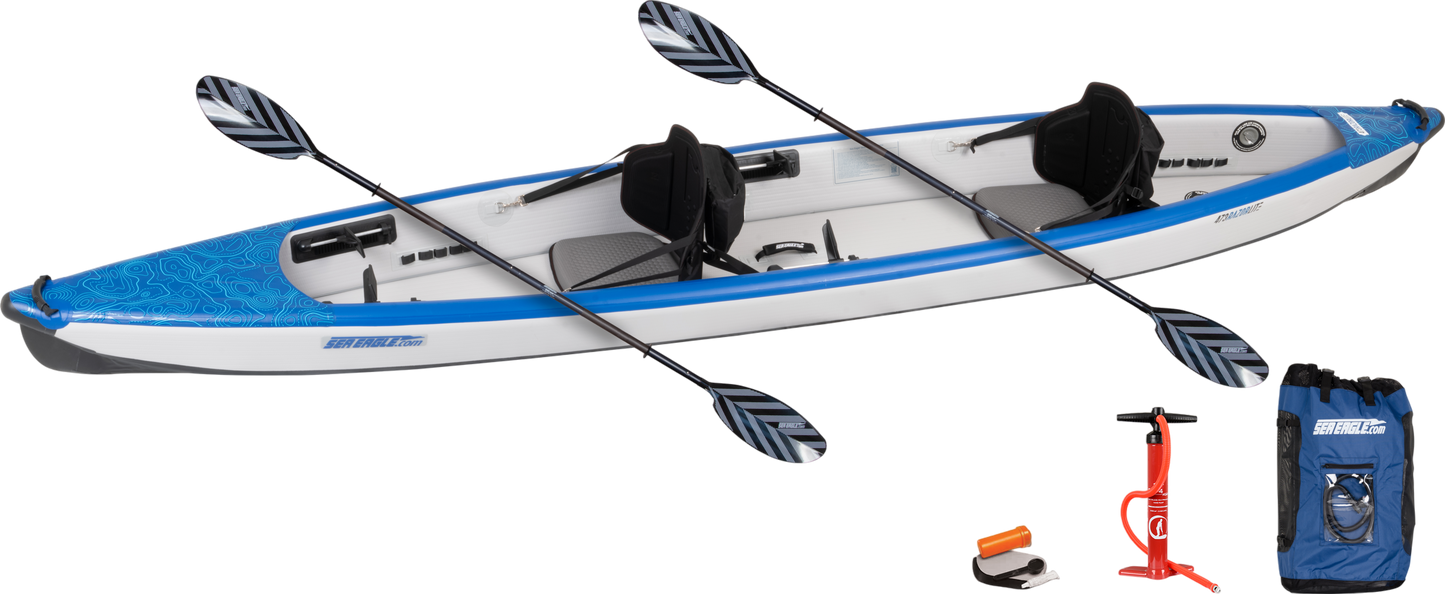 Sea Eagle RazorLite 473RLK_P Inflatable Kayak Pro Tandem Package New - 473RLK_P
