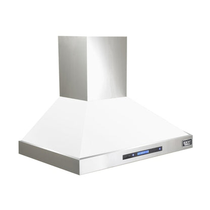Kucht Professional 30" Wall Mount Range Hood 900 CFM in Whiteb - KRH3015-W