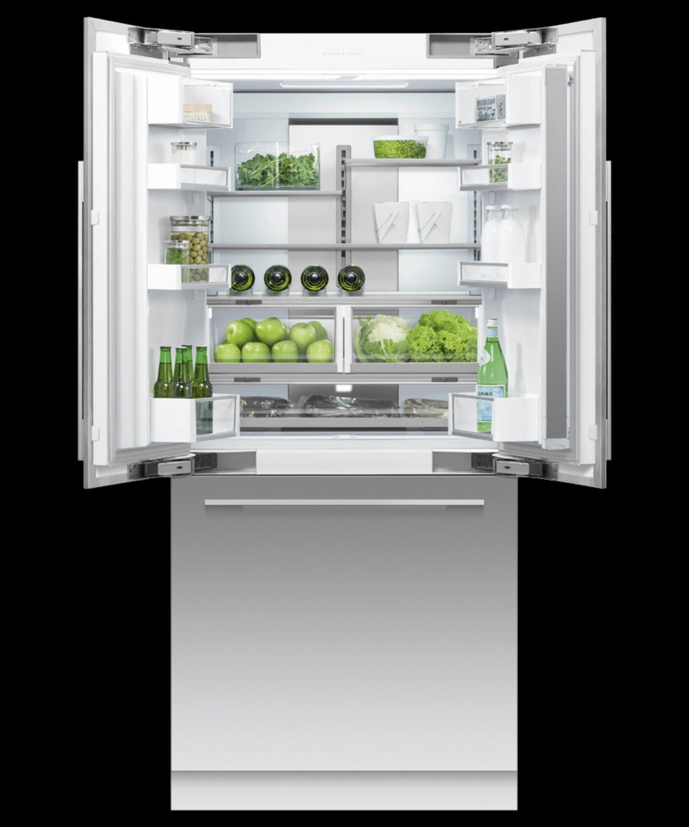 FISHER & PAYKEL RS36A80J1N Integrated French Door Refrigerator Freezer, 36", Ice - RS36A80J1N-KT