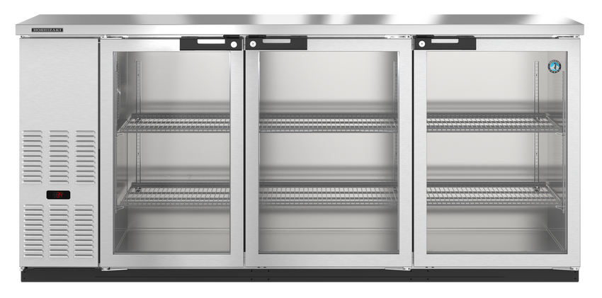 Hoshizaki  | 80" Wide 3 Glass Door Stainless Steel Back Bar - BB80-G-S