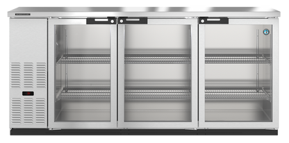 Hoshizaki  | 80" Wide 3 Glass Door Stainless Steel Back Bar - BB80-G-S