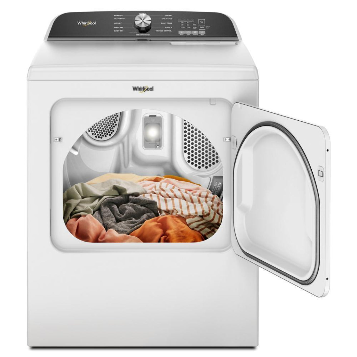 WHIRLPOOL WED6150PW 7.0 Cu. Ft. Whirlpool® Top Load Electric Dryer with Moisture Sensor - WED6150PW-KT