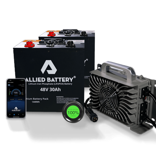 Allied Lithium Battery 48V 30AMP Bundle includes - Free Charger - Drop in Ready