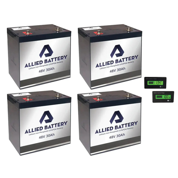 Allied Lithium Battery 48V 30AMP Bundle includes - Free Charger - Drop in Ready