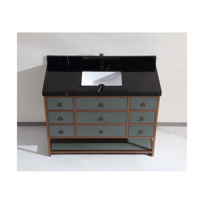 48" Freestanding Standard Single Bathroom Vanity with Top