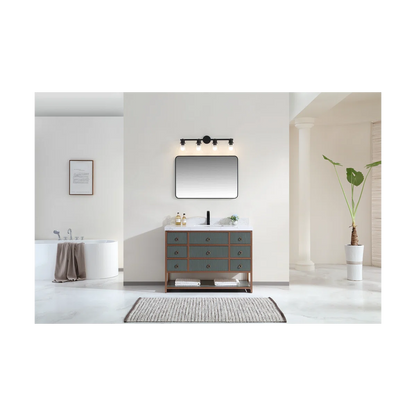 48" Freestanding Standard Single Bathroom Vanity with Top