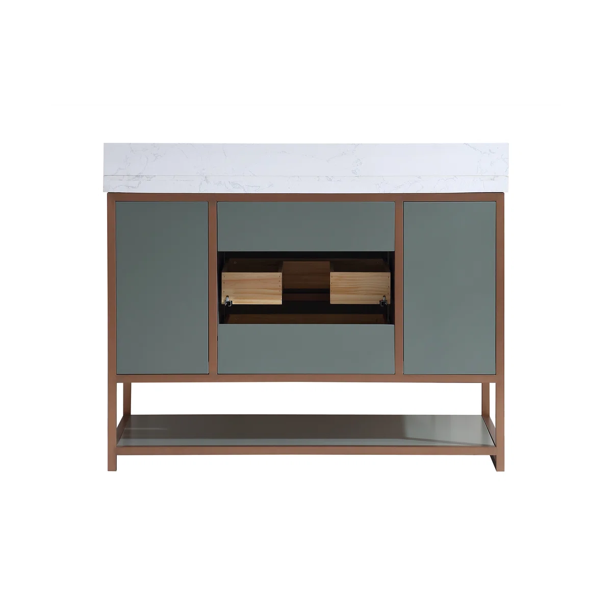 48" Freestanding Standard Single Bathroom Vanity with Top