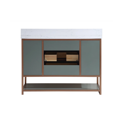 48" Freestanding Standard Single Bathroom Vanity with Top
