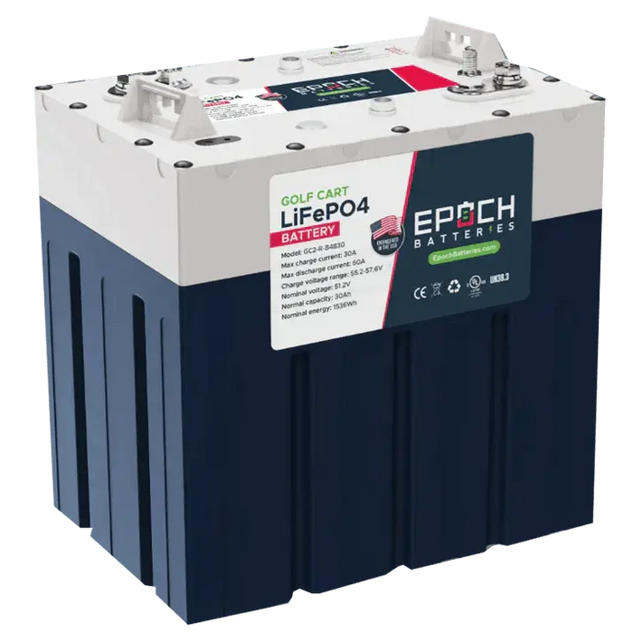 Epoch 48V GC2 Package - Golf Cart LifePO4 Lithium Battery Kit