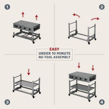 TYTUS Fresno 4-Burner Flat Top Griddle - TDT-471-0101